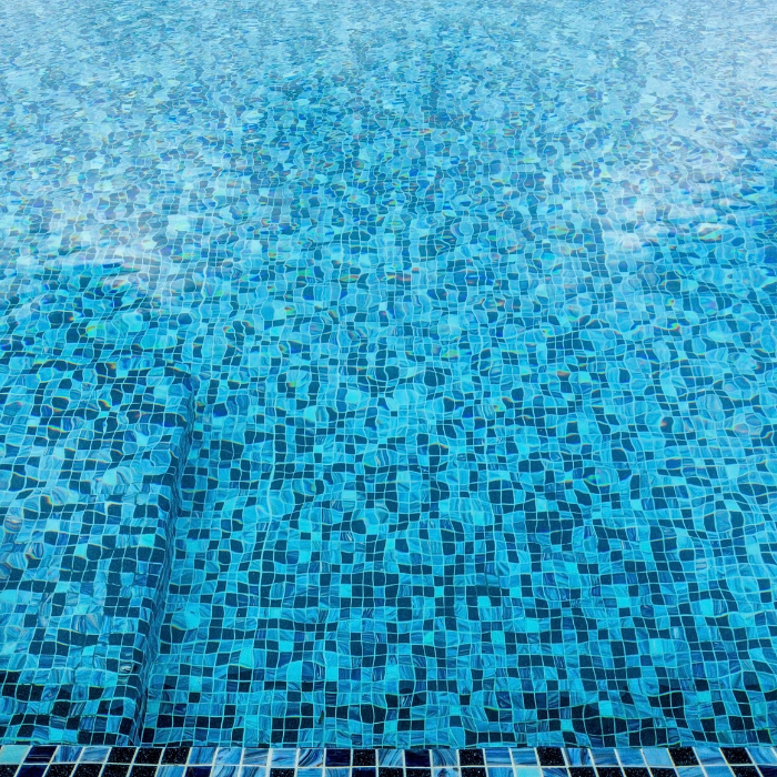 Mosaïque de piscine à Fréjus