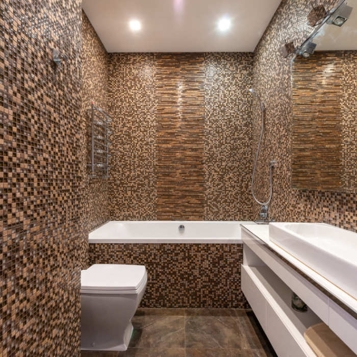 Mur de douche en mosaïque Fréjus