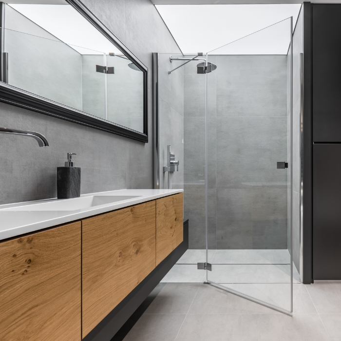 Douche à l’italienne carrelée à Fréjus